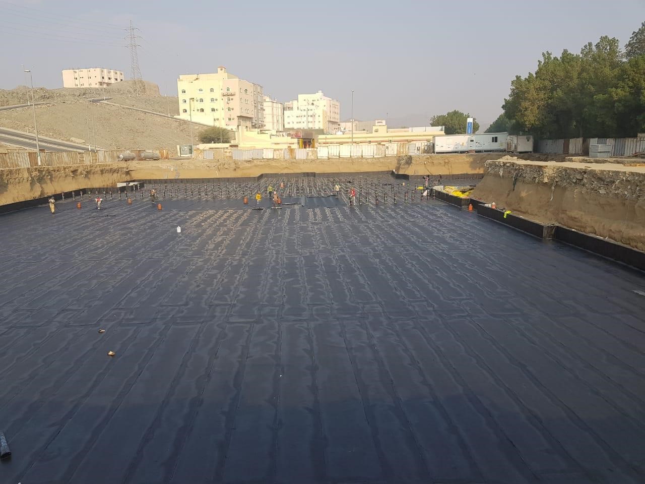 Bituminous  Membrane Waterproofing  Makkah- Alhamra Area –Kingdom Cont. Co